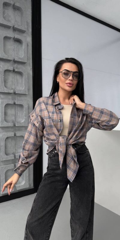 Oversize marškiniai su nusegamomis rankovėmis #9
