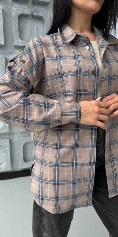 Oversize marškiniai su nusegamomis rankovėmis #9